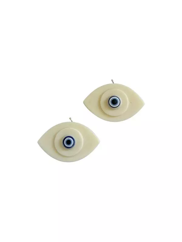 Evil Eye Candles- White