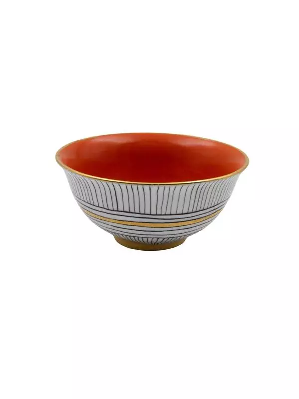 small classic bowl- red orange