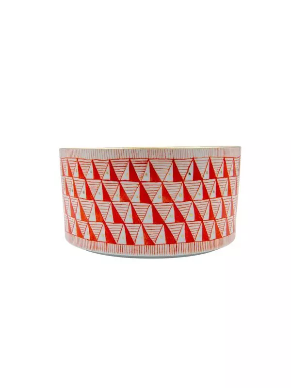 round serving bowl- Red