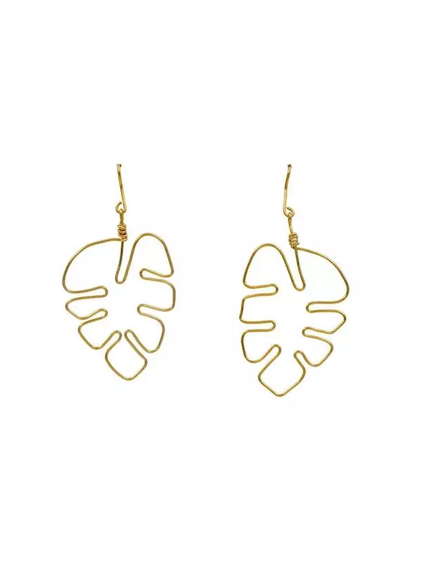 Monstera Earrings