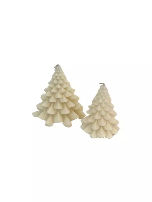 Christmas Tree Candles- Small set White